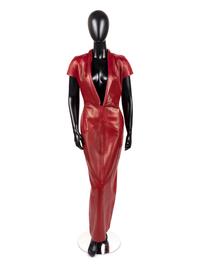 Givenchy Couture Leather Dress, 1990s