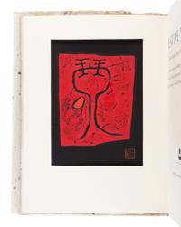 [JAPANESE PRINTS]. MAKI, Haku (1924-2000). BRANNEN, Noah and ELLIOTT, William, translators. Festive Wine . Ancient Japanese Poems from the Kinkafu. New York & Tokyo: Walker/Weatherhill, 1969.