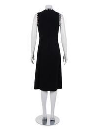 Louis Feraud Wool and Bead Trimmed Dress, 1970-90s