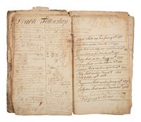 [AMERICANA]. SHOOTS, Joseph (1771-1855). Two early arithmetic lesson books, late 1700s-early 1800s.