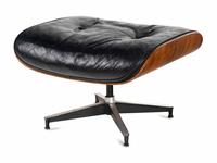 A Charles and Ray Eames Lounge Chair and Ottoman, Model 670 & 671