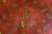 A Chinese Export Red Lacquer Low Table