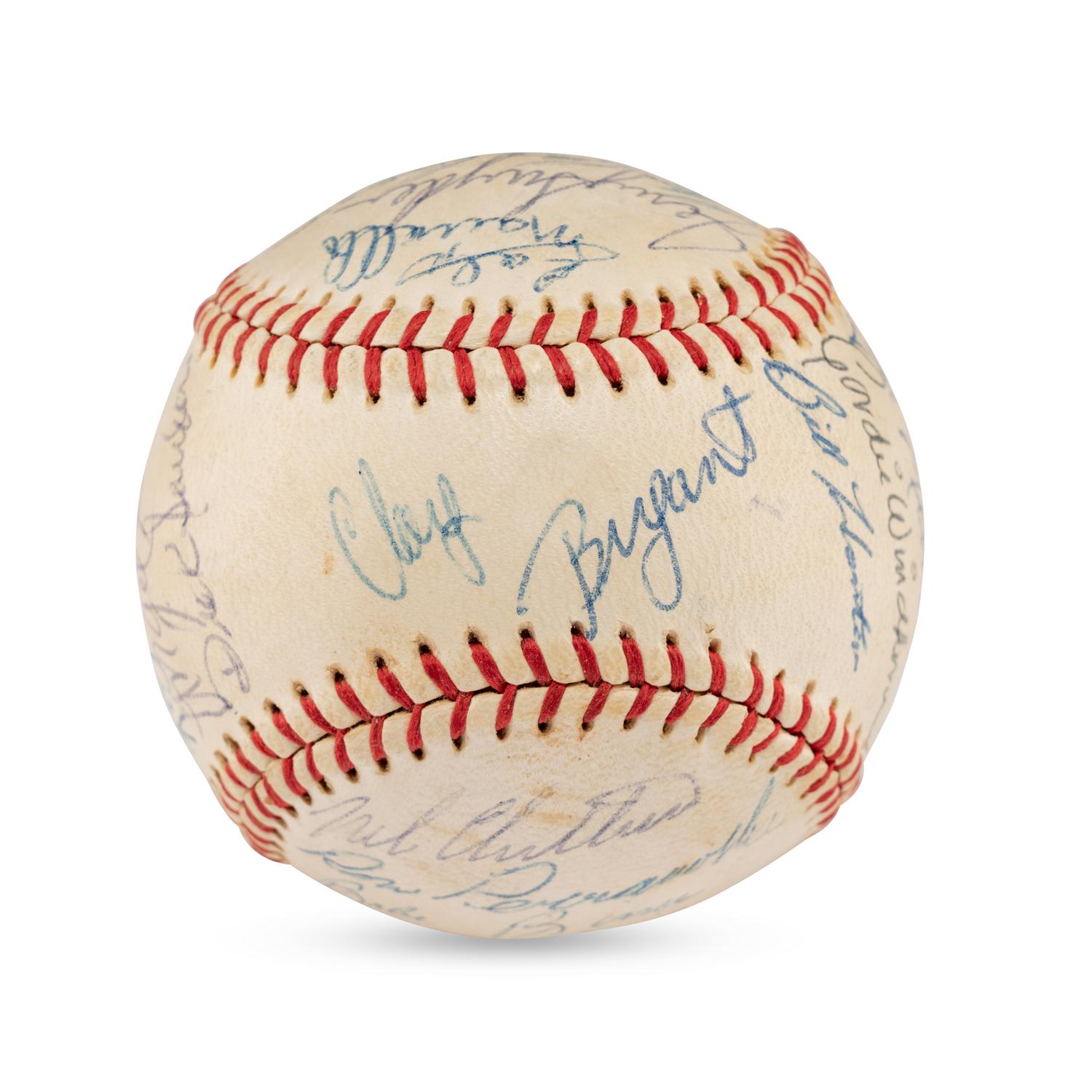 A 1960 Montreal Royals Team Signed Autograph Baseball