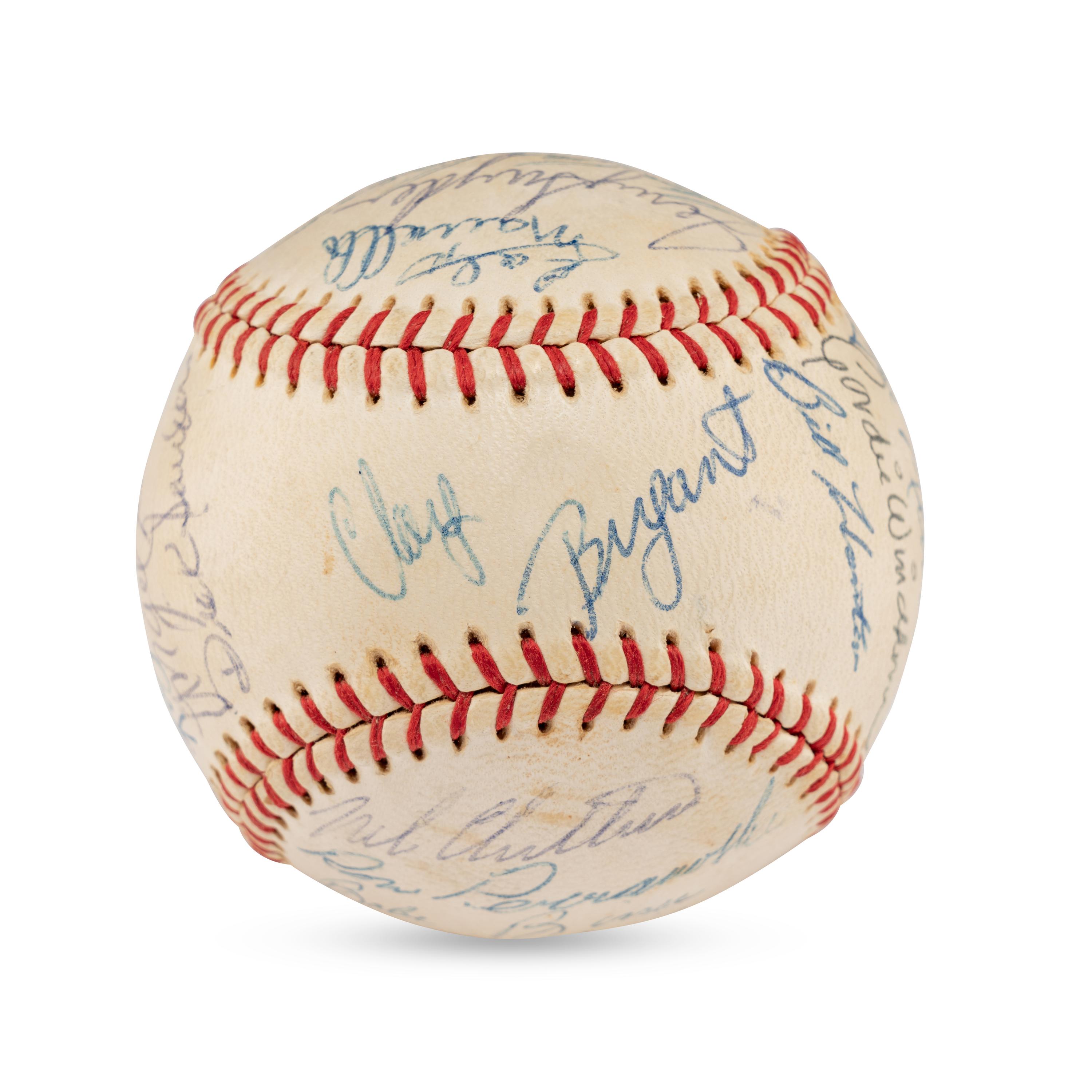 A 1960 Montreal Royals Team Signed Autograph Baseball