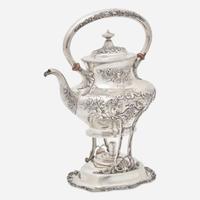 A sterling silver kettle-on-stand Gorham Mfg. Co., Providence, RI, 20th century
