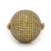 Bottega Veneta, 'Sfera', Yellow Diamond and Yellow Gold Ring