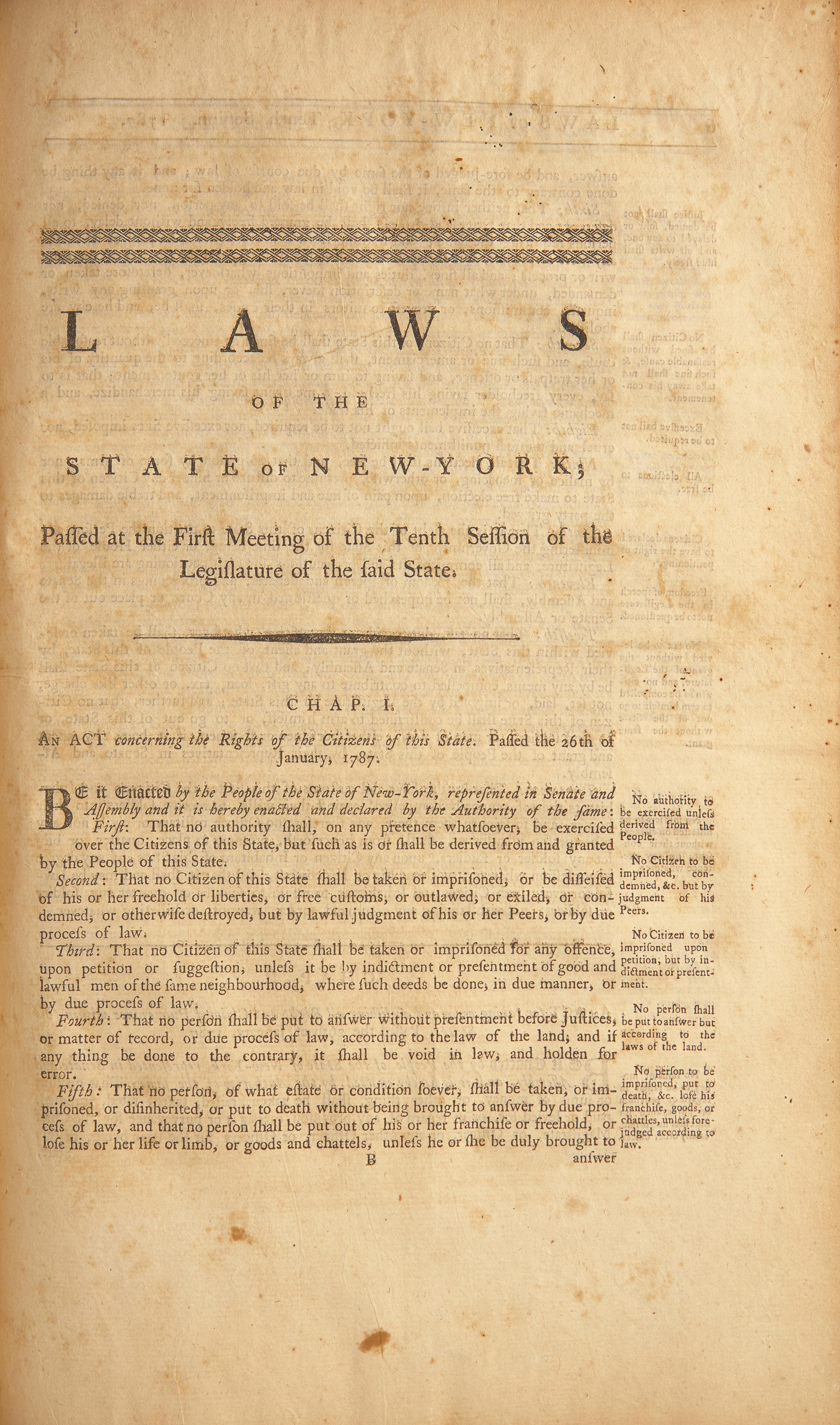 [American Law] Group of 2 Volumes of New York Session Laws
