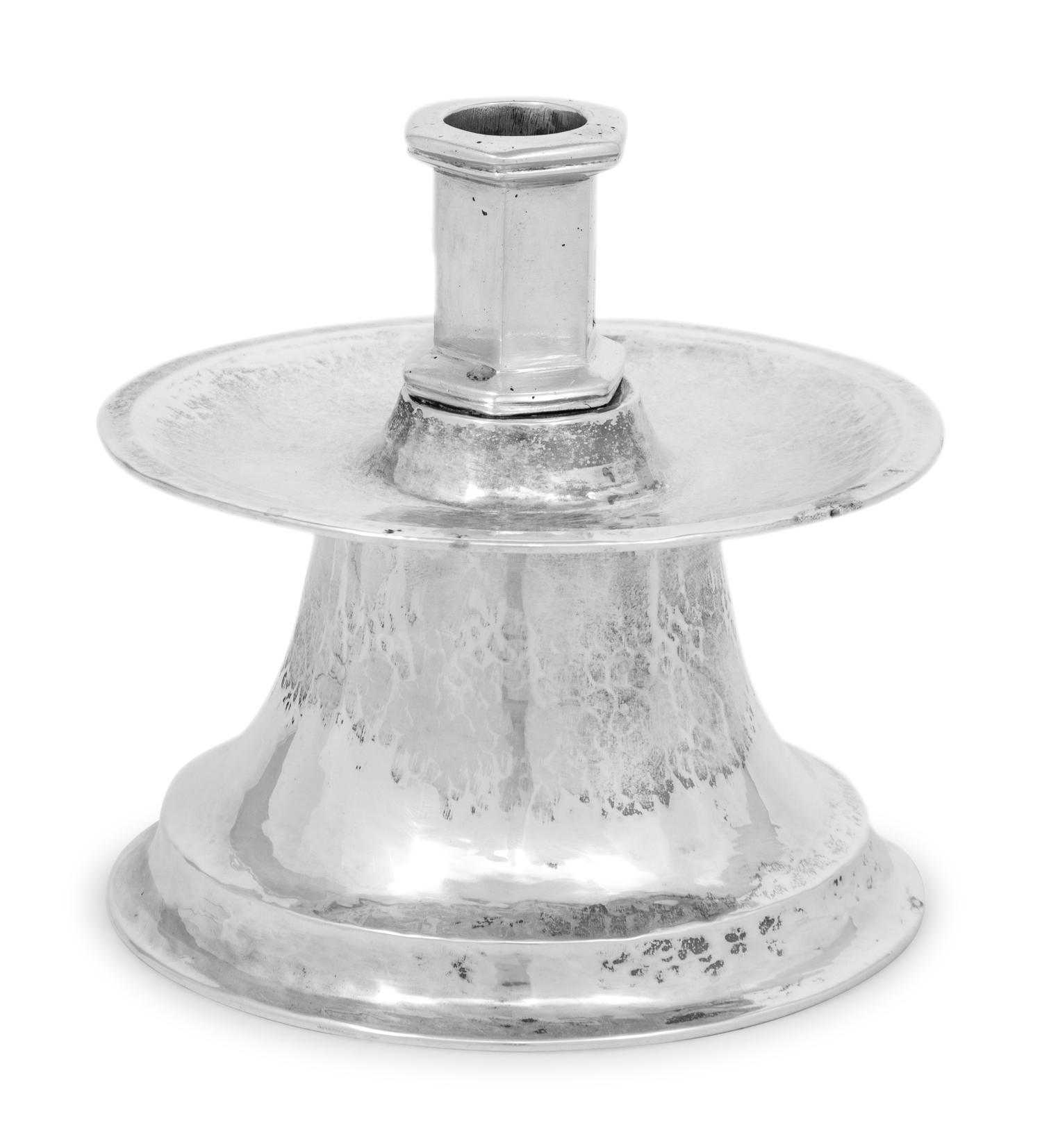 A Continental Silver Heemskirk Candlestick