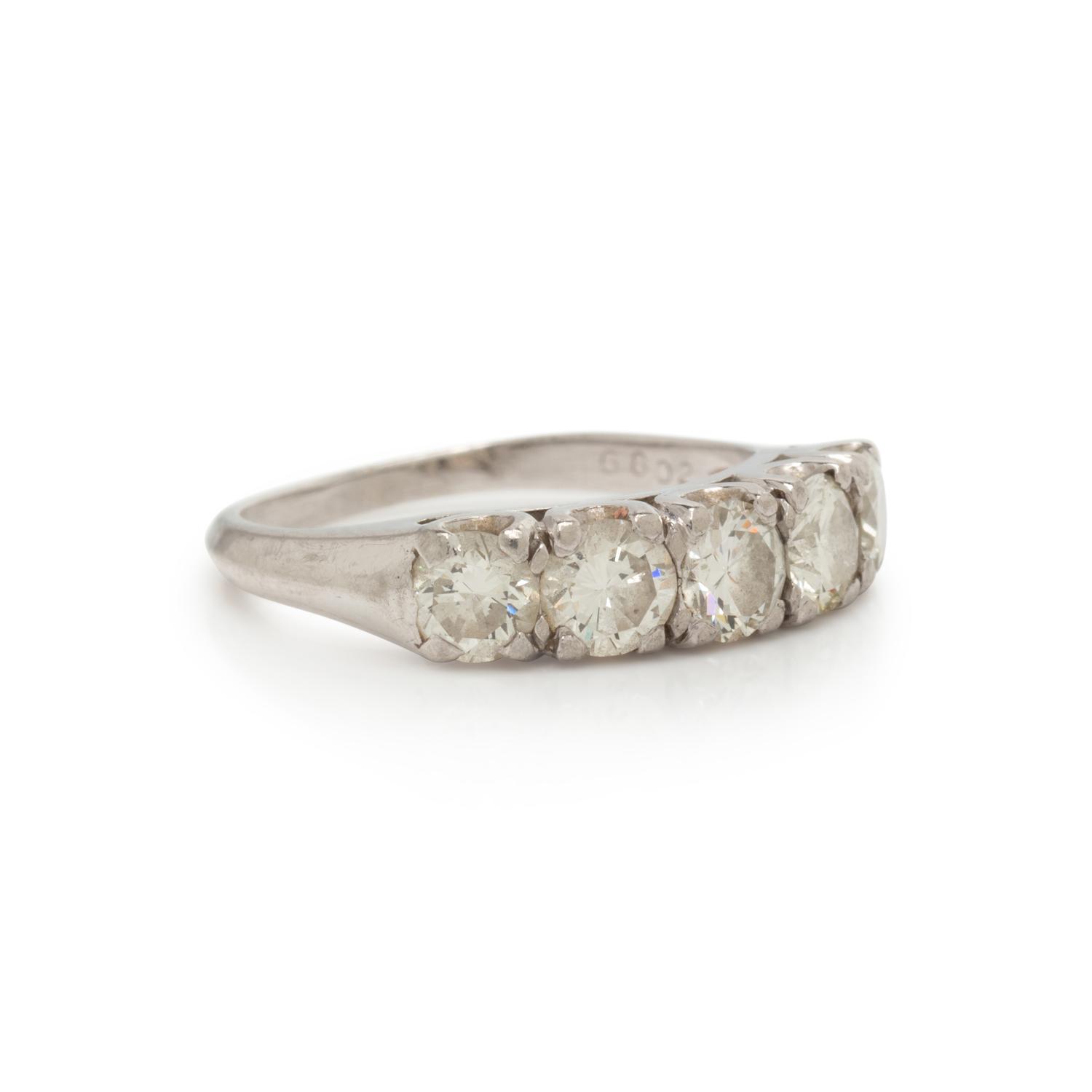 PLATINUM AND DIAMOND RING