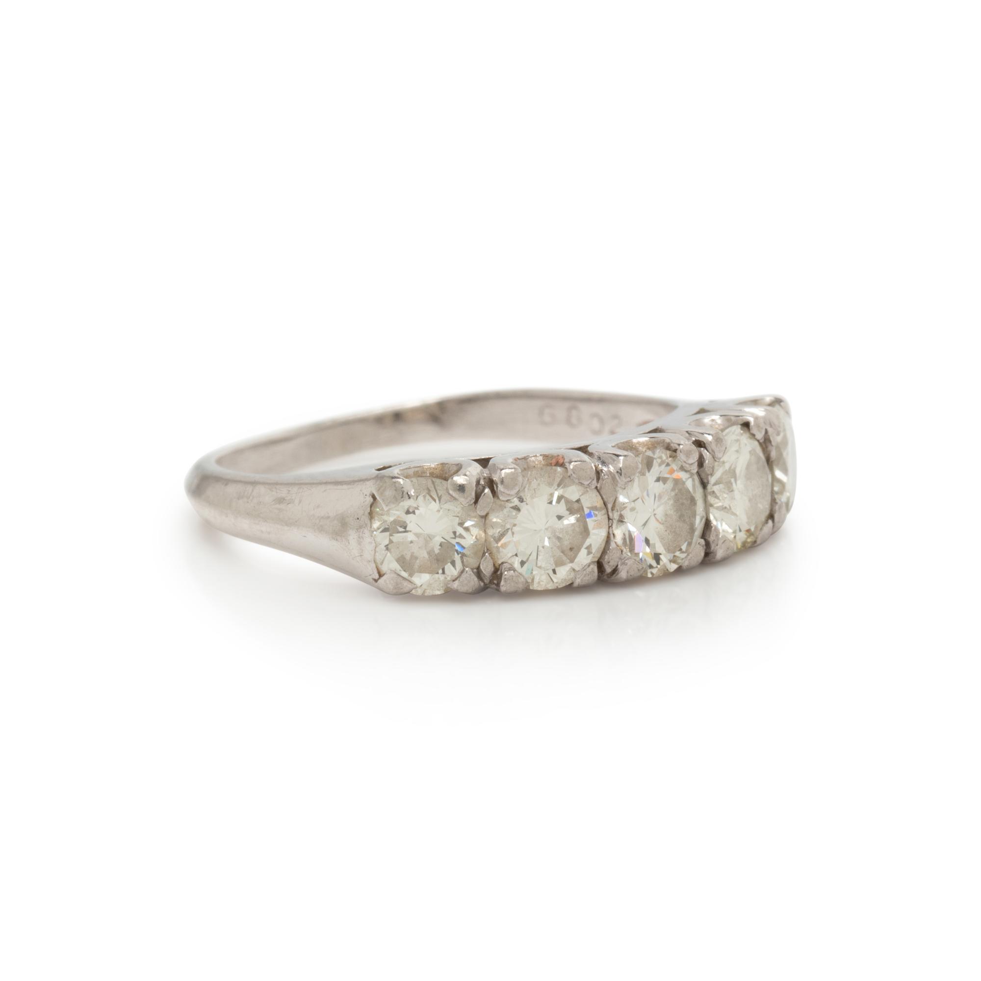 PLATINUM AND DIAMOND RING