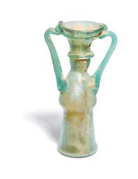 A Roman Green Glass Vessel