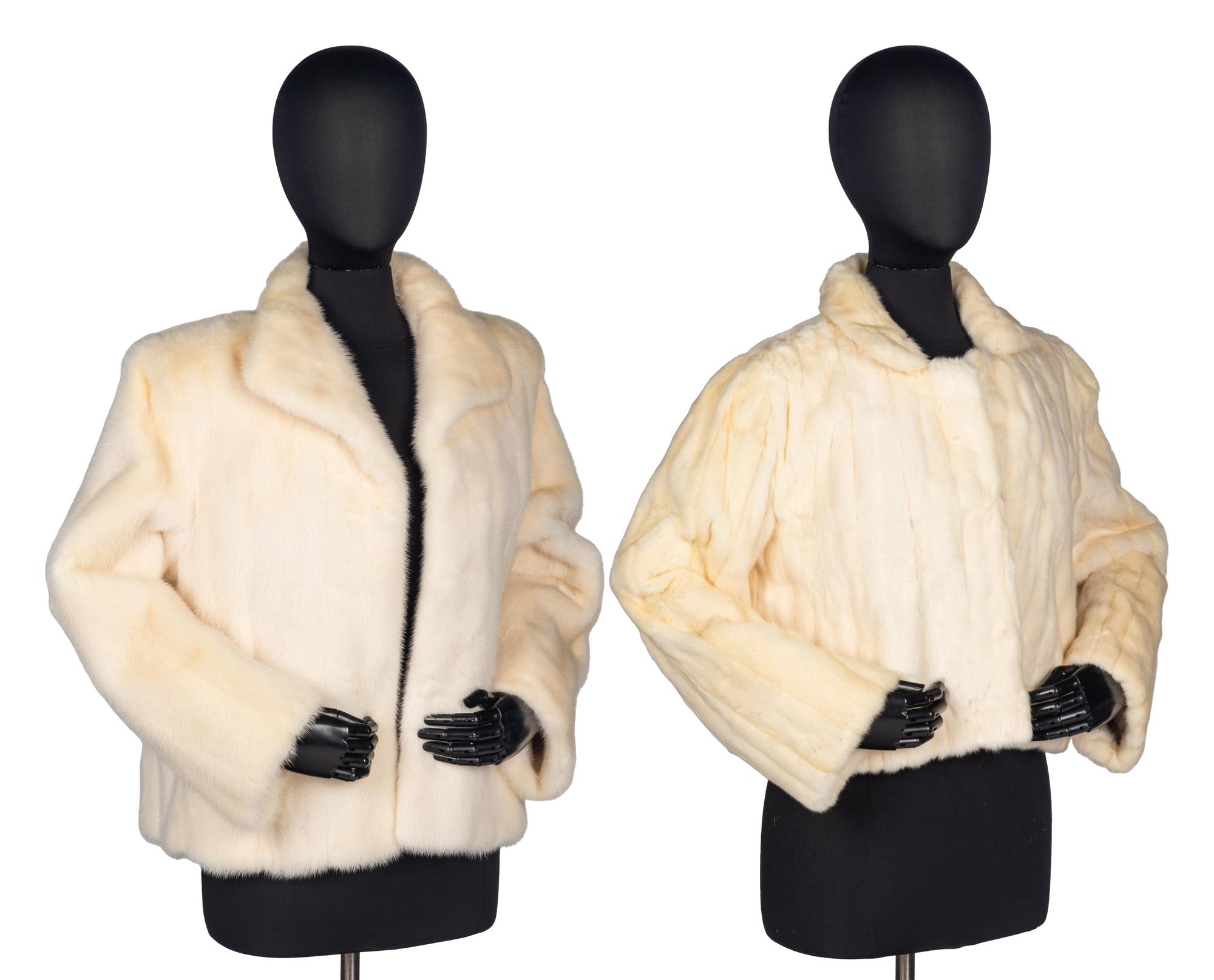 Two White Mink Jackets