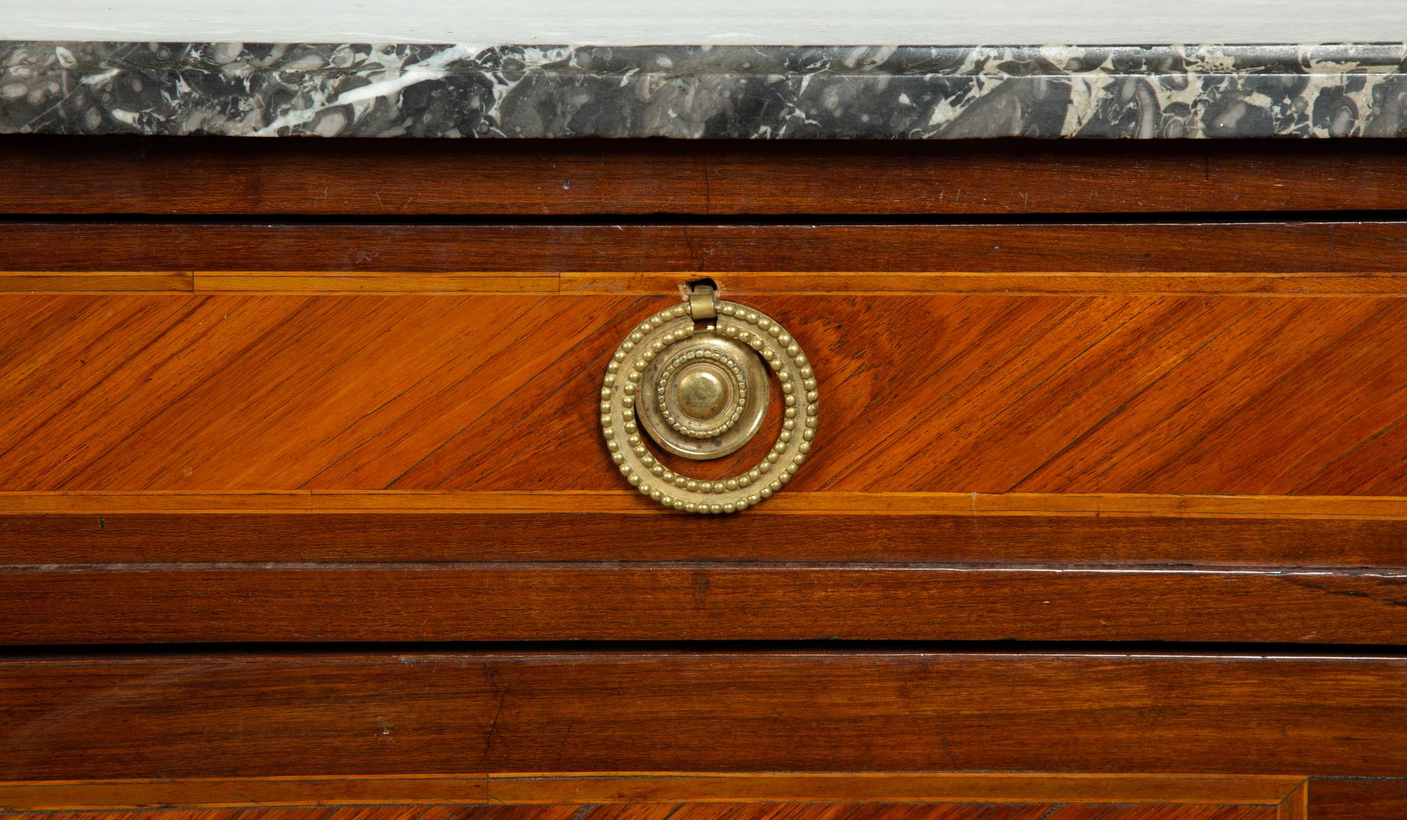 A Louis XVI Style Gilt Bronze Mounted Commode — LATE 18TH CENTURY