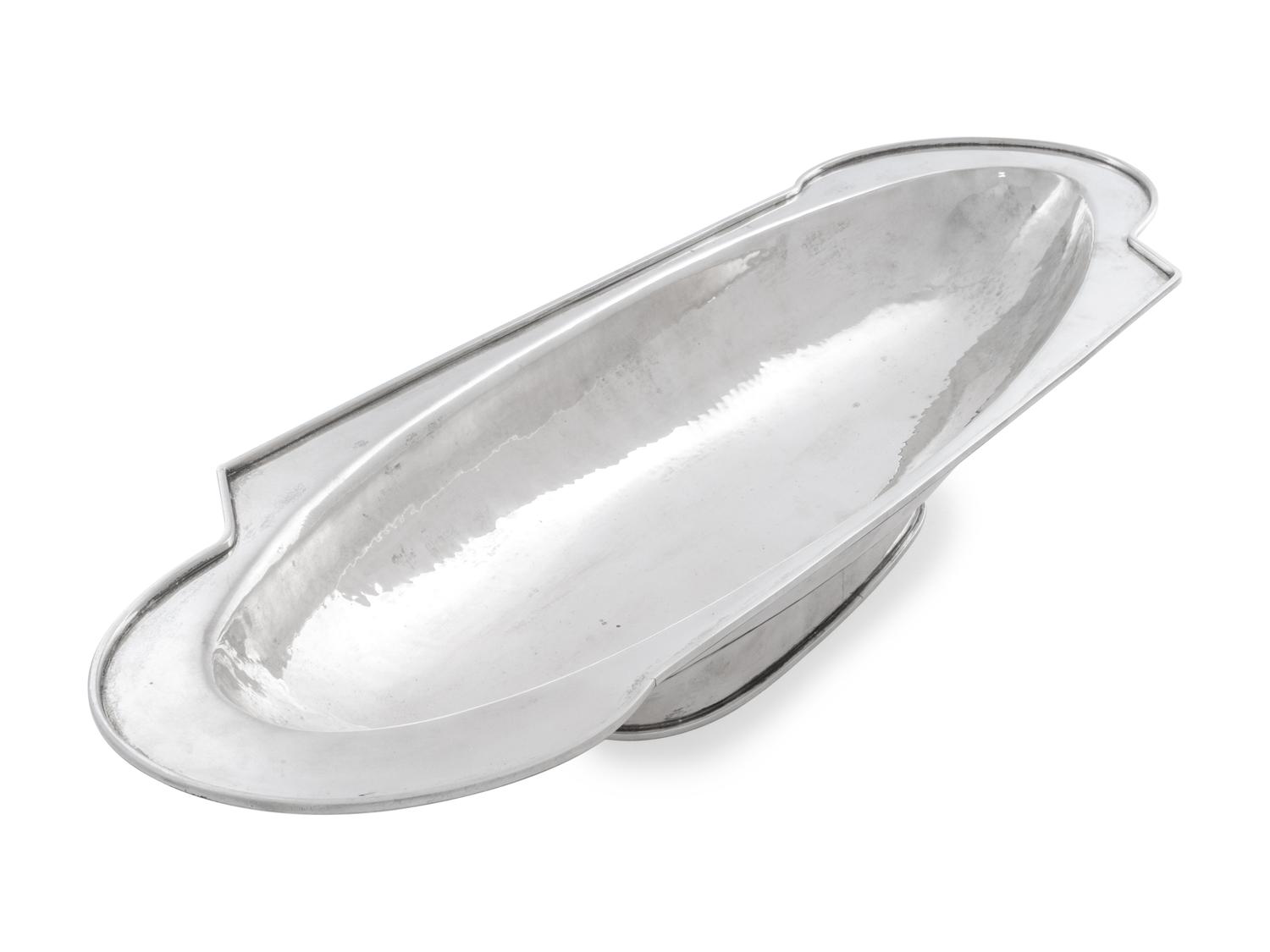 An Italian Art Deco Silver Center Bowl