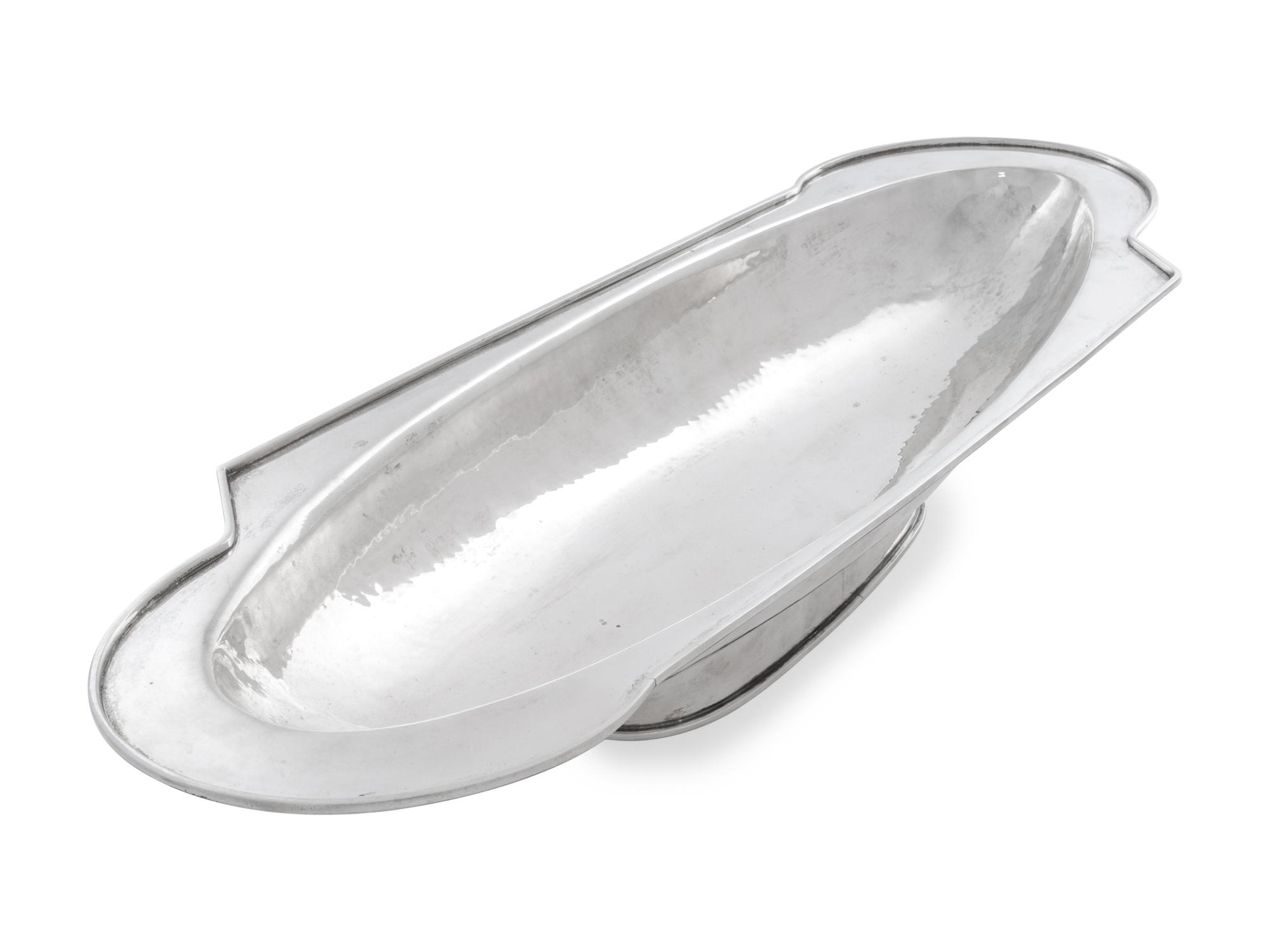 An Italian Art Deco Silver Center Bowl