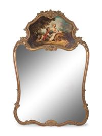 A Louis XV Style Giltwood Trumeau — 19TH CENTURY