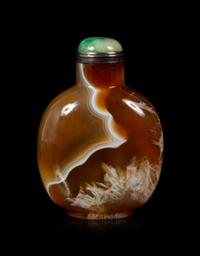 A Banded Agate Snuff Bottle