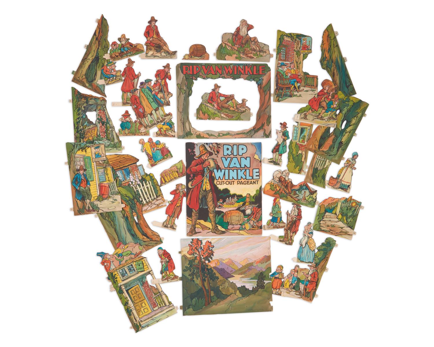 [Children's & Illustrated] Carlson, George L. Rip Van Winkle Cut-Out Pageant