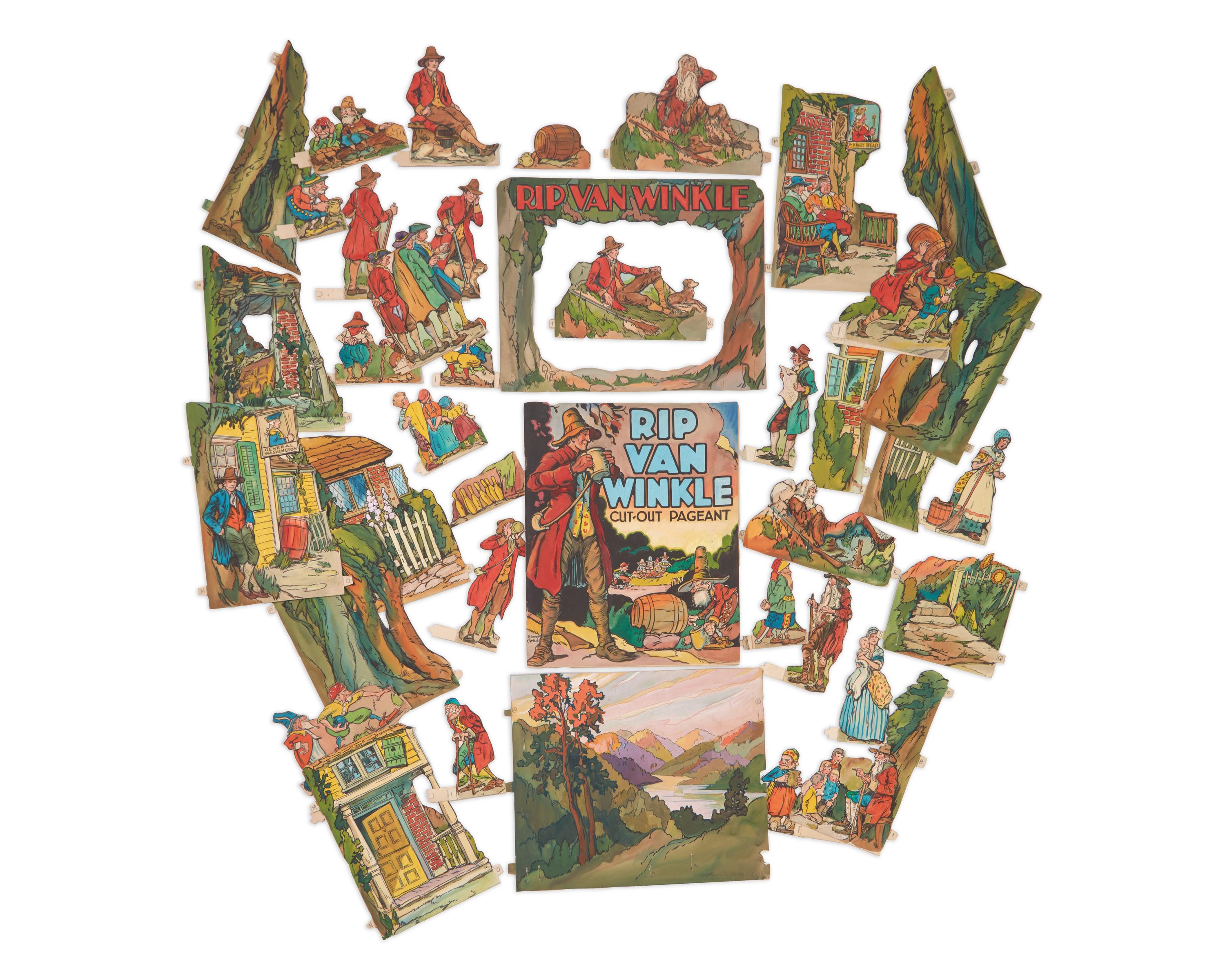 [Children's & Illustrated] Carlson, George L. Rip Van Winkle Cut-Out Pageant