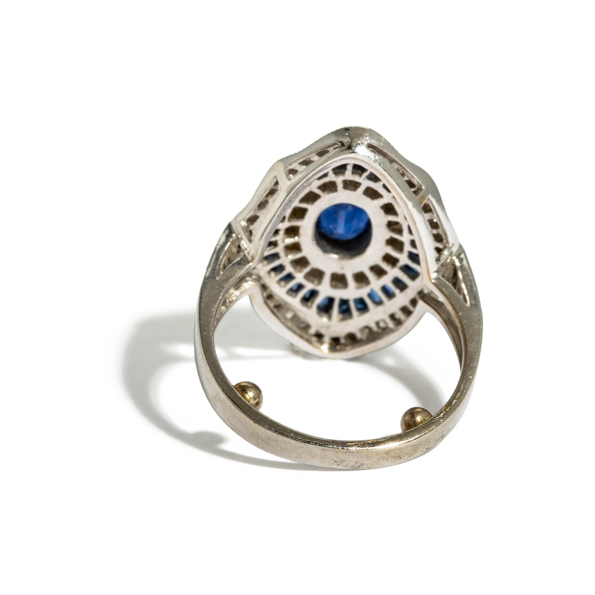 WHITE GOLD, DIAMOND, AND MULTIGEM RING AND EARRINGS