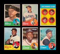 A Complete Set of 1963 Topps Baseball Cards (576/576) Including Graded Pete Rose Rookie,