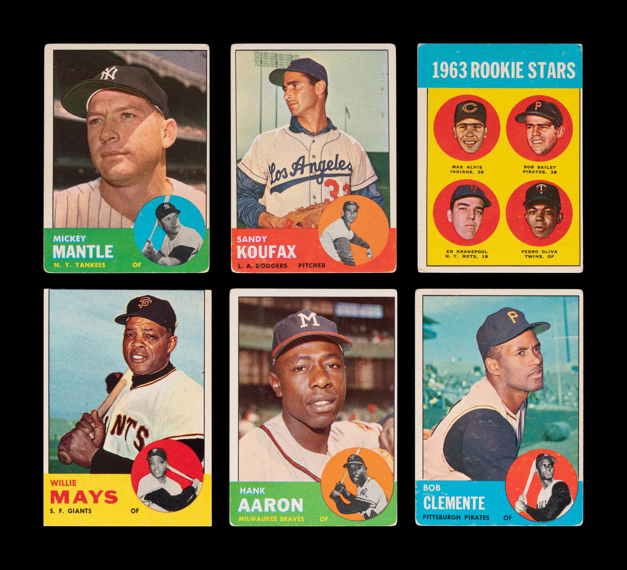 A Complete Set of 1963 Topps Baseball Cards (576/576) Including Graded Pete Rose Rookie,
