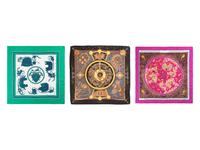 Three Hermès 90cm Silk Scarves