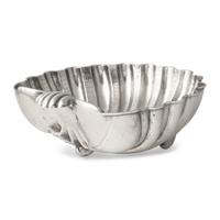 An Italian Silver Grotto Style Shell-Form Bonbon Dish