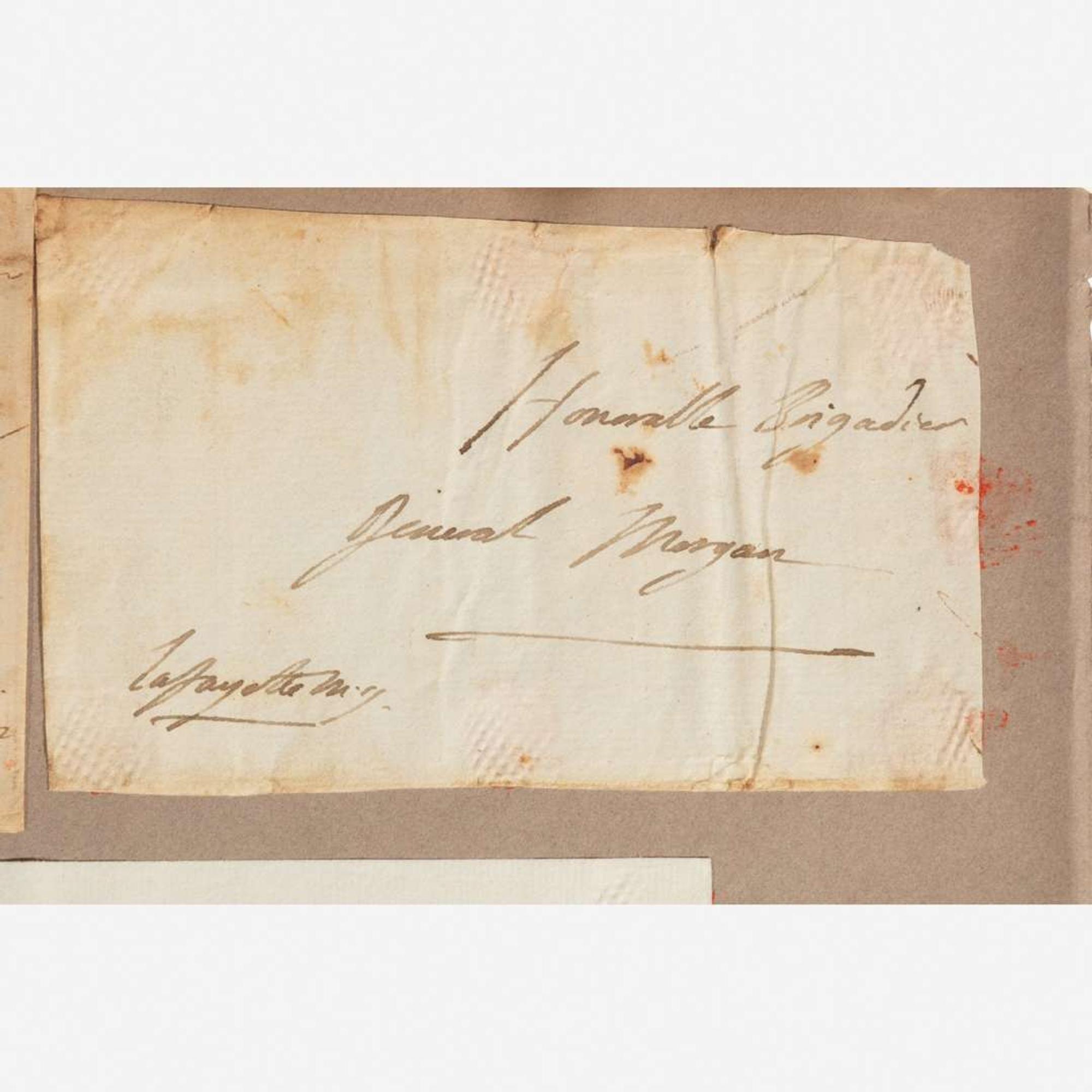 [Presidential] Washington, George, and Marquis de Lafayette Group of 2 Cut Signatures