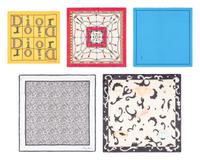Five Designer Silk Scarves