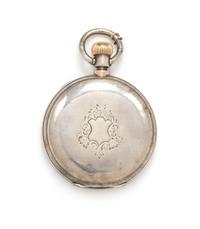 A Silver Hunter Case Pocket Watch, Chas. Asmann, Circa 1860's, 87.70 dwts.