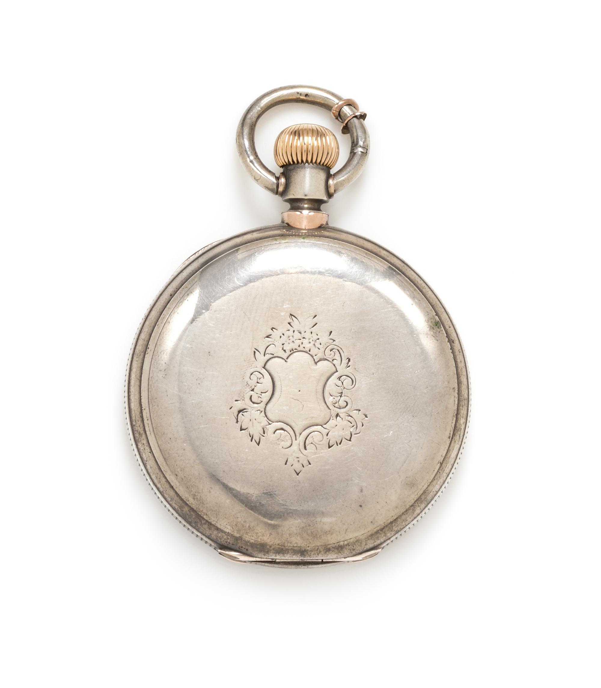 A Silver Hunter Case Pocket Watch, Chas. Asmann, Circa 1860's, 87.70 dwts.