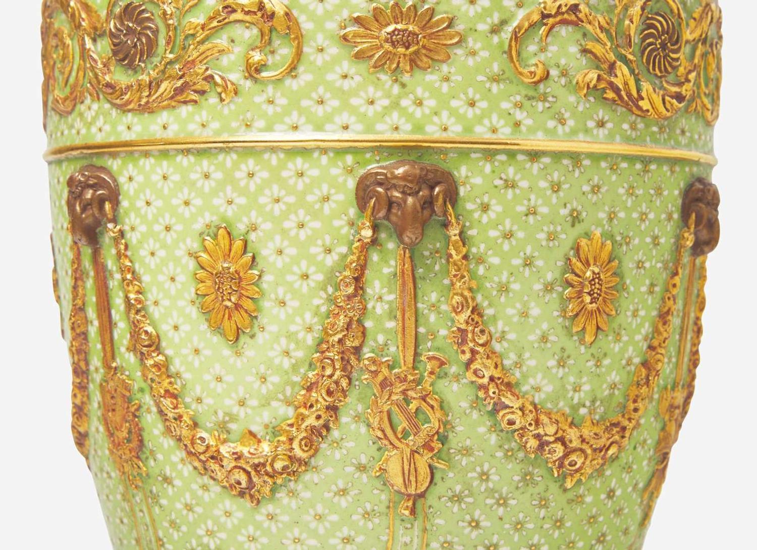A Wedgwood Victoria Ware Covered Vase, UK, circa 1895
