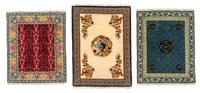 Three Wool Needlepoint Rugs Largest 11 1/8 x 8 1/8 inches. — Joan Adams