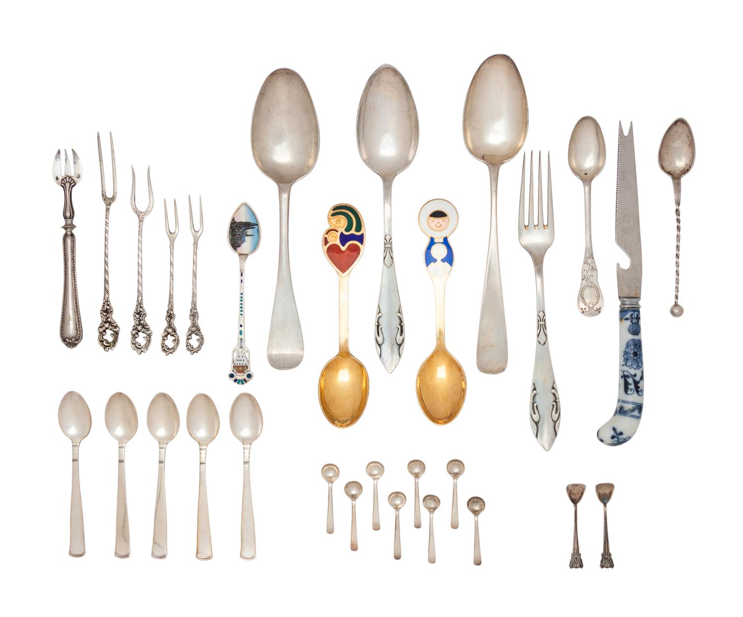 A Collection of Assorted Continental and Other Silver Articles