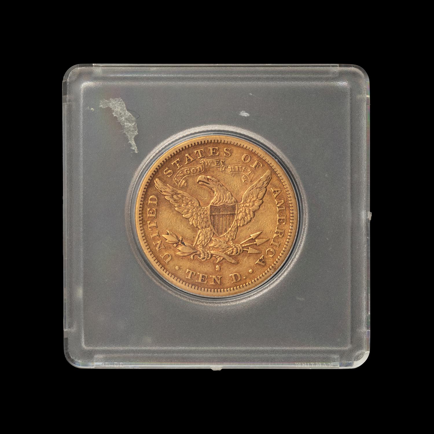 An 1880-S Liberty Head $10 Gold Coin
