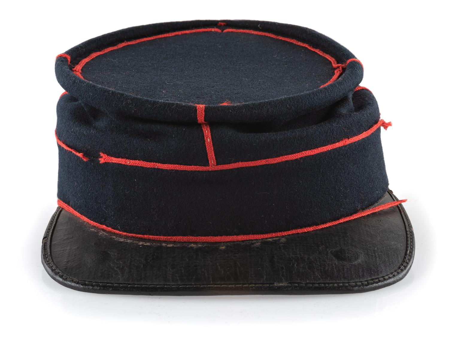 [CIVIL WAR]. Jacket and kepi of the 72nd Pennsylvania Infantry, "Baxter's Zouaves," part of the Philadelphia Brigade.