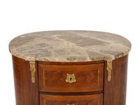 A Louis XVI Style Brass Mounted Parquetry Chiffonier
