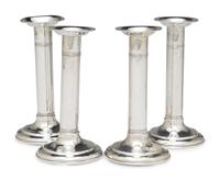 Four American Silver Candlesticks