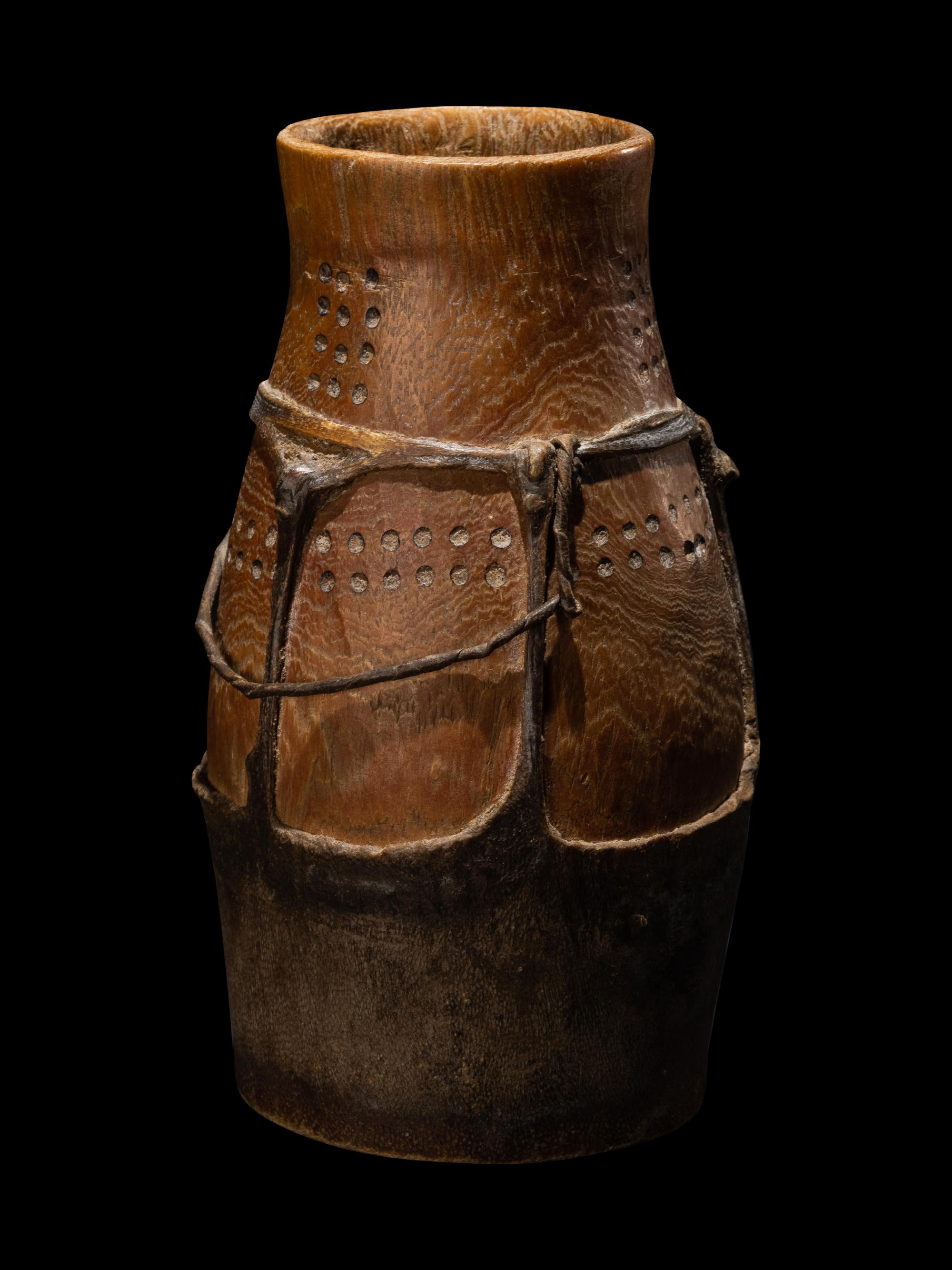 A Turkana Wood and Hide Eburi