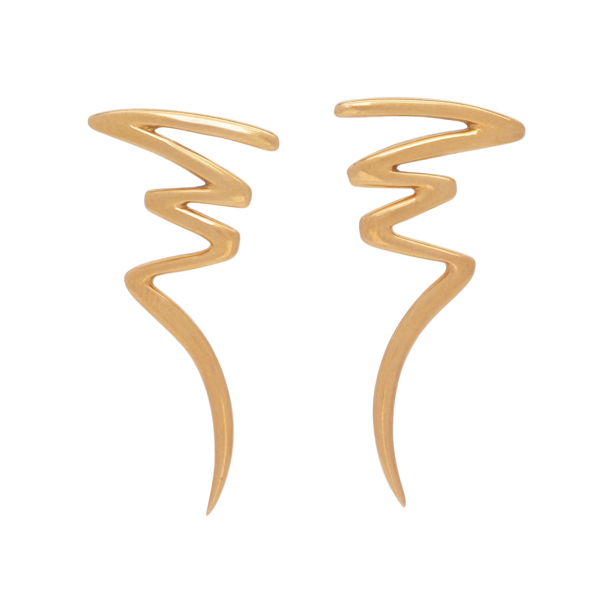 TIFFANY & CO., PALOMA PICASSO, YELLOW GOLD ‘ZIG ZAG’ SET