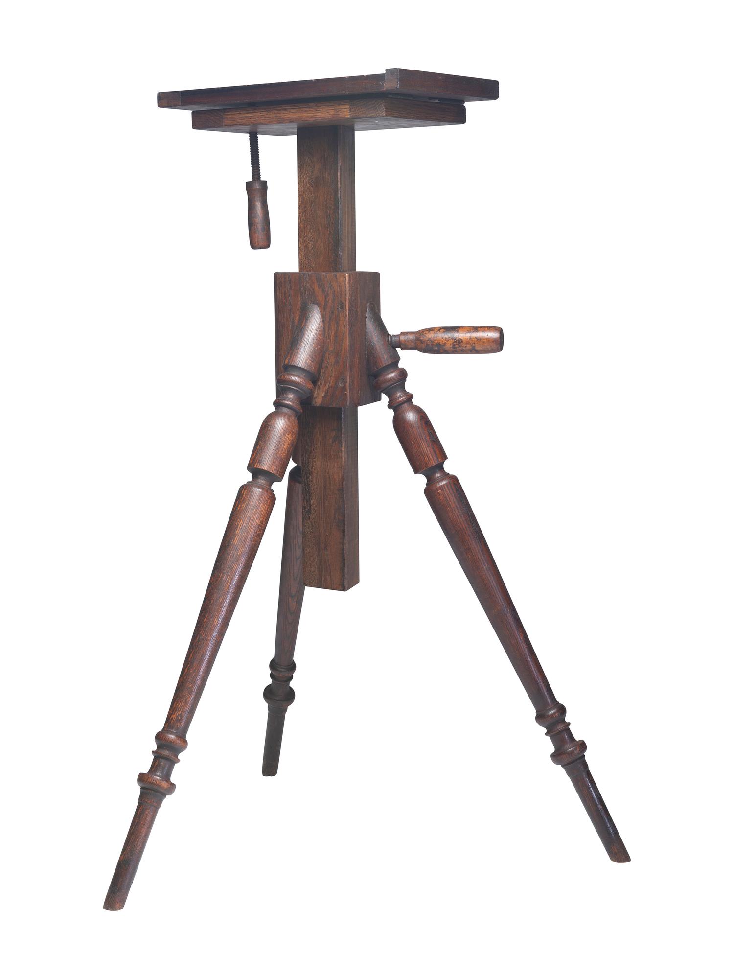 [EARLY PHOTOGRAPHY]. Two replica daguerreotype tripods made by Robert W. Lisle.