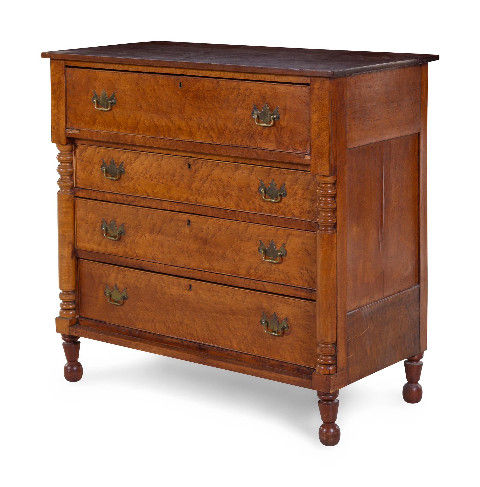 A Classical Maple Chest of Drawers