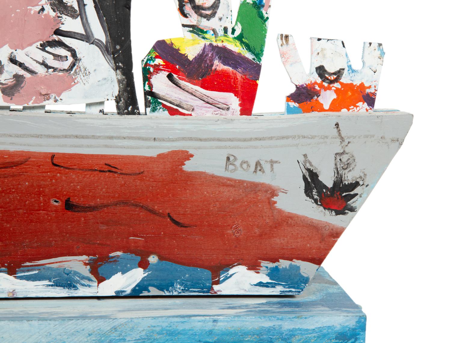 Figures in a Boat (Christmas Toy)