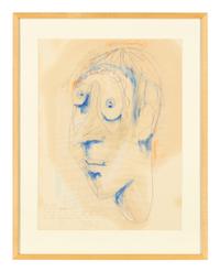 VONNEGUT, Kurt (1922-2007). Untitled original portrait. 1971.