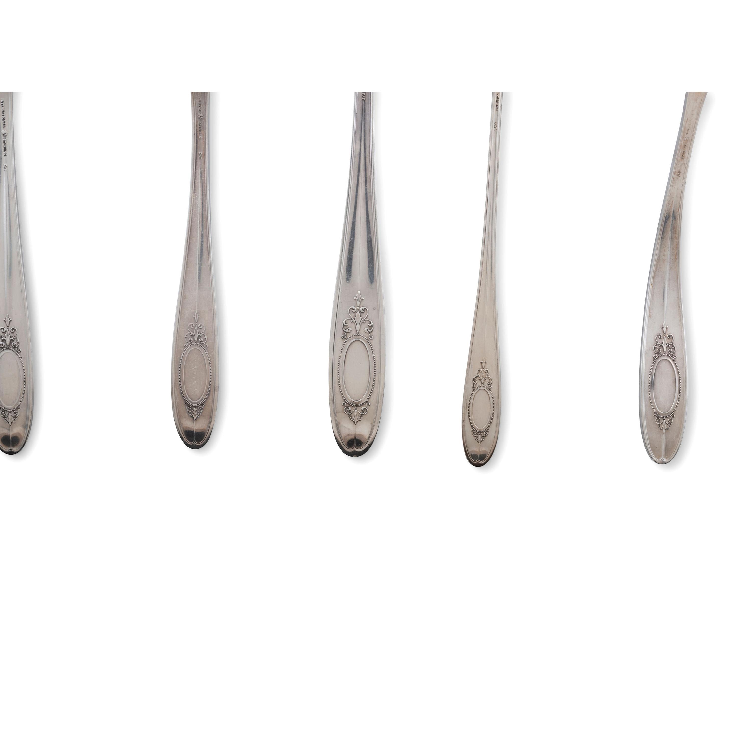 An International Silver Flatware Service in Custom Case