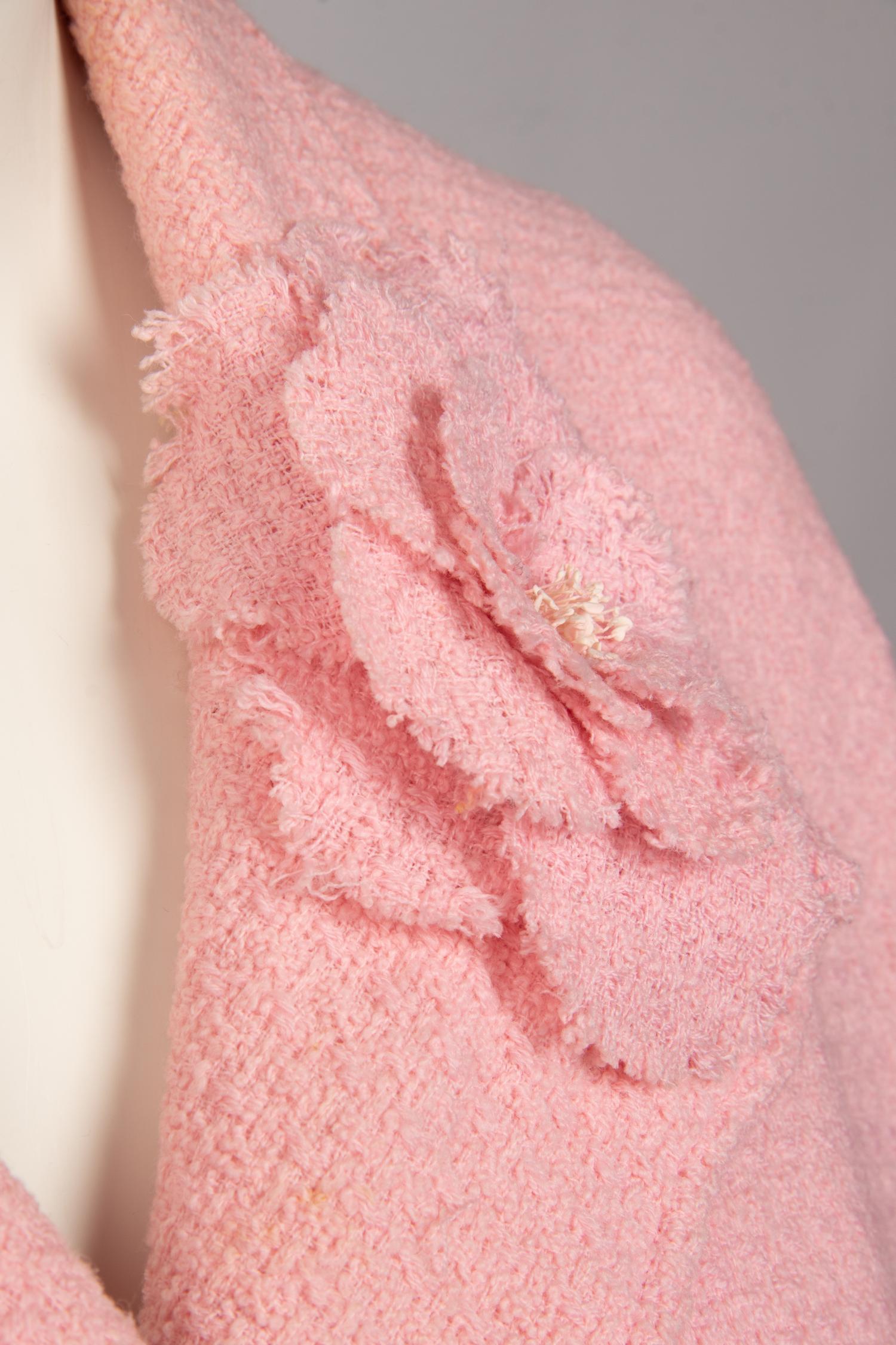 Chanel Pink Double-Breasted Jacket, 1990s