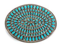 J.M. Begay Height 3 1/4 x width 4 1/4 inches — (Navajo, 20th Century)