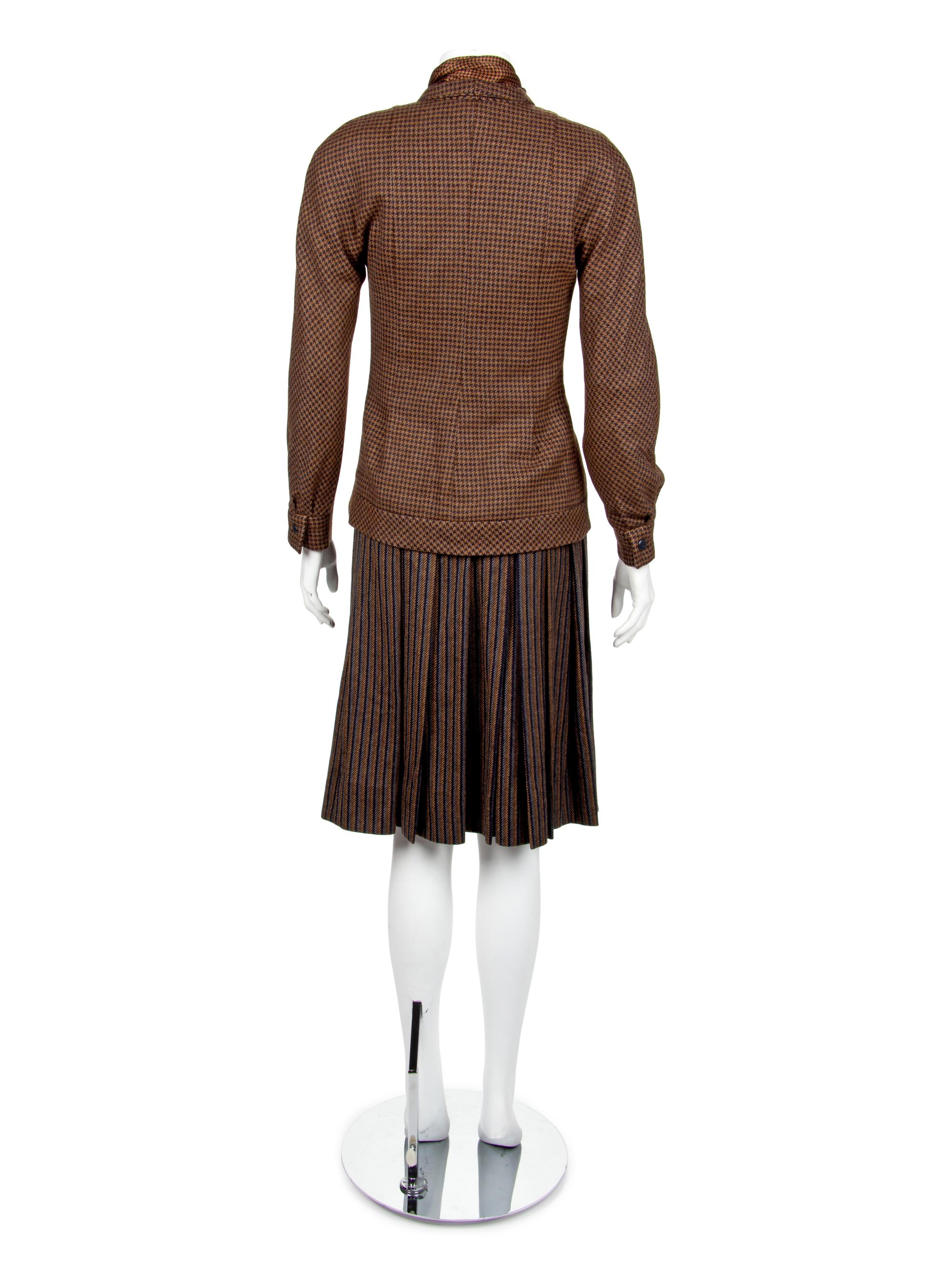 Nina Ricci Wool Skirt Suit, 1980-90s