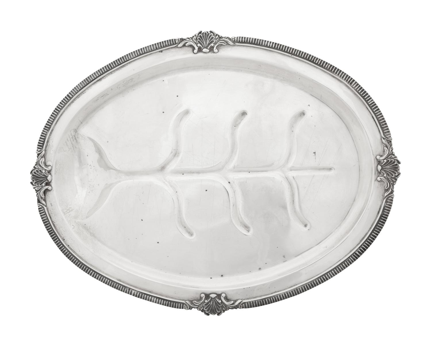 A Mexican Silver Well-and-Tree Serving Platter